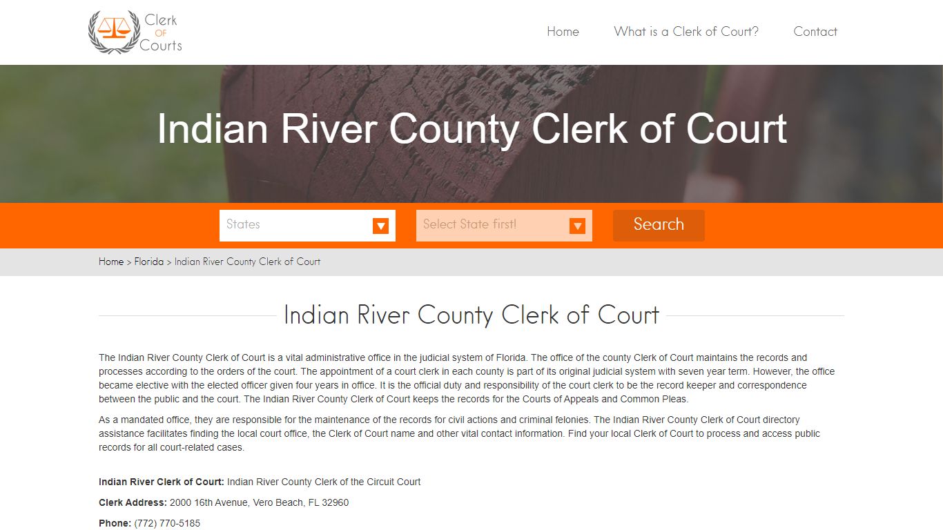 Indian River County Clerk of Court
